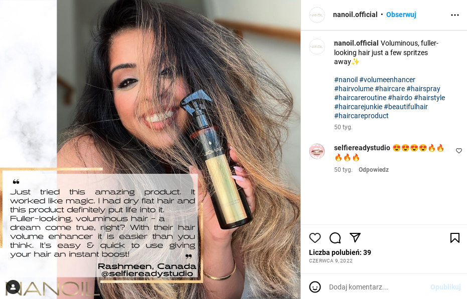 stylingspray for ekstra volumen